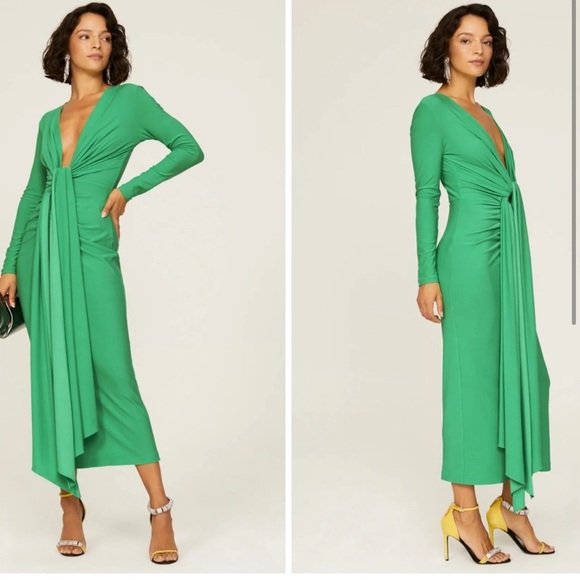 Solace London Green Lorena Gown US 4 - Picture 2 of 7